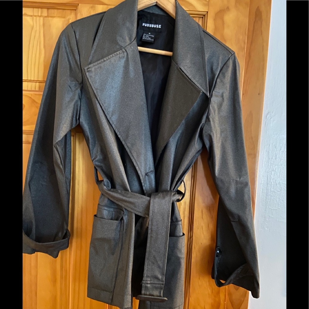 Vintage Gray Faux Lthr 2 Piece Sparkle-Shine S